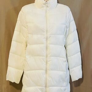 Forever 21 Cream Puffer Jacket